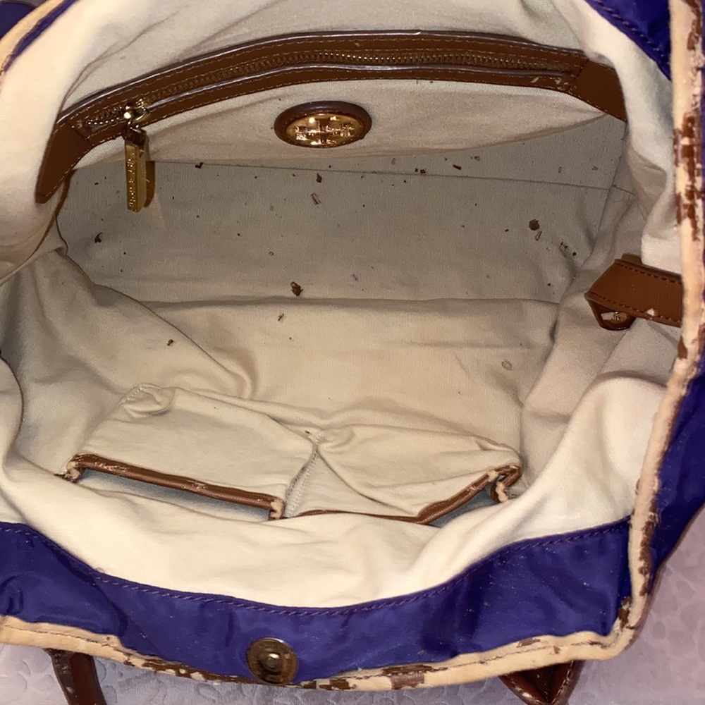 TORY BURCH PURPLE TOTE - Picture 6 of 7